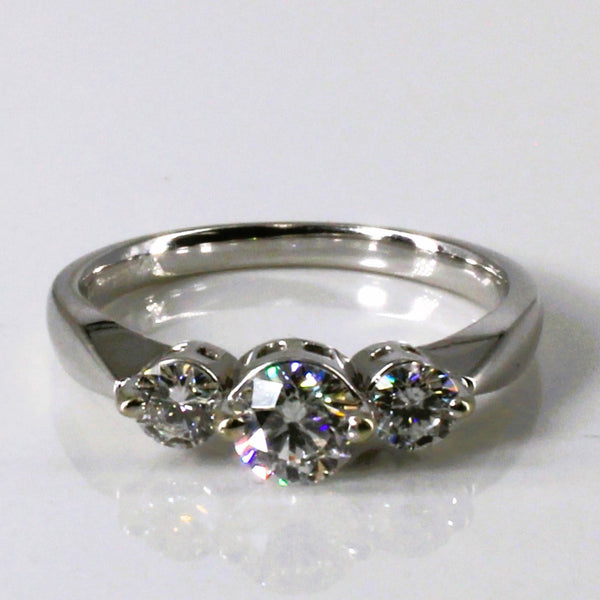 Three Stone Diamond Ring | 0.77ctw | SZ 6.5 |
