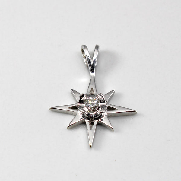 Solitaire Diamond Star Pendant | 0.07ct |