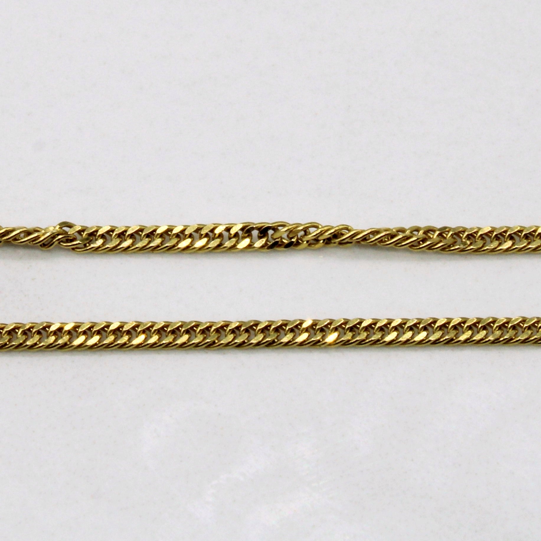18k Yellow Gold Curb Link Chain | 18" |