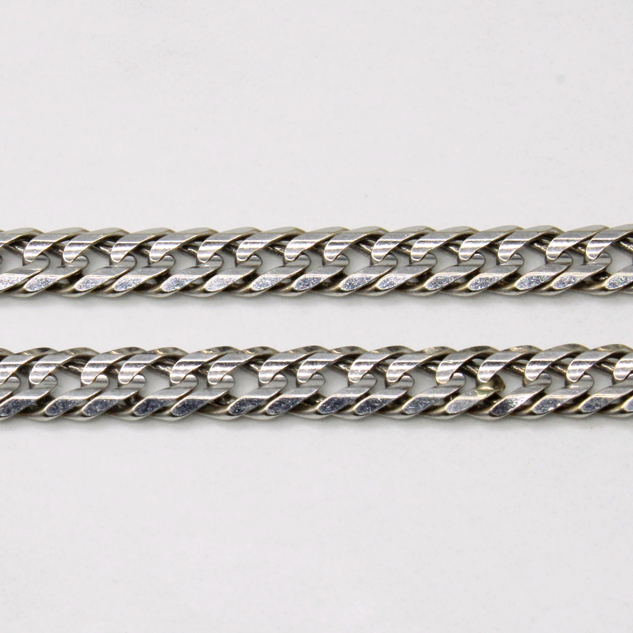 14k White Gold Cuban Link Chain | 22" |