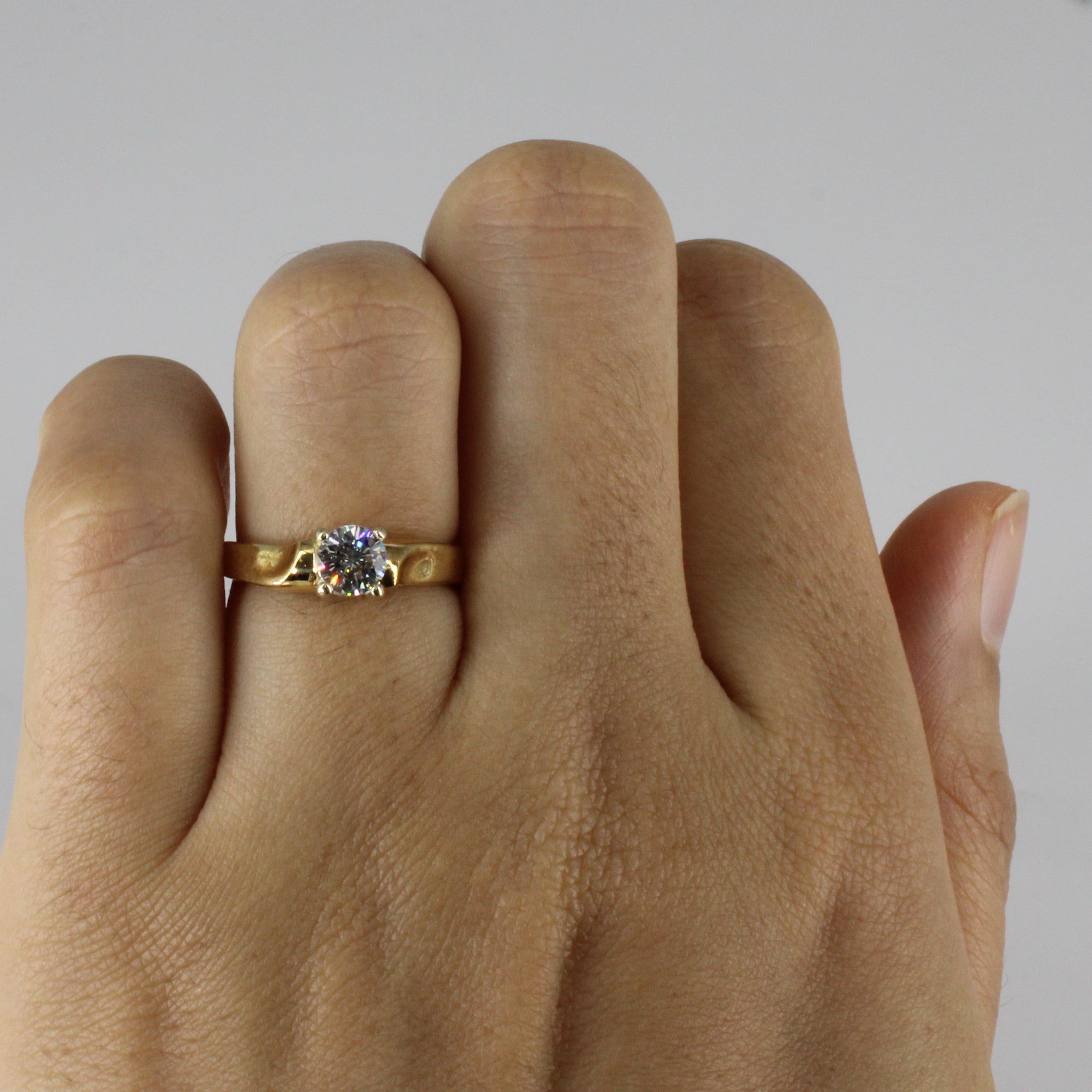 Bague de fiançailles en diamant taille marquise | 0,78 ct | Taille 5,5 | 