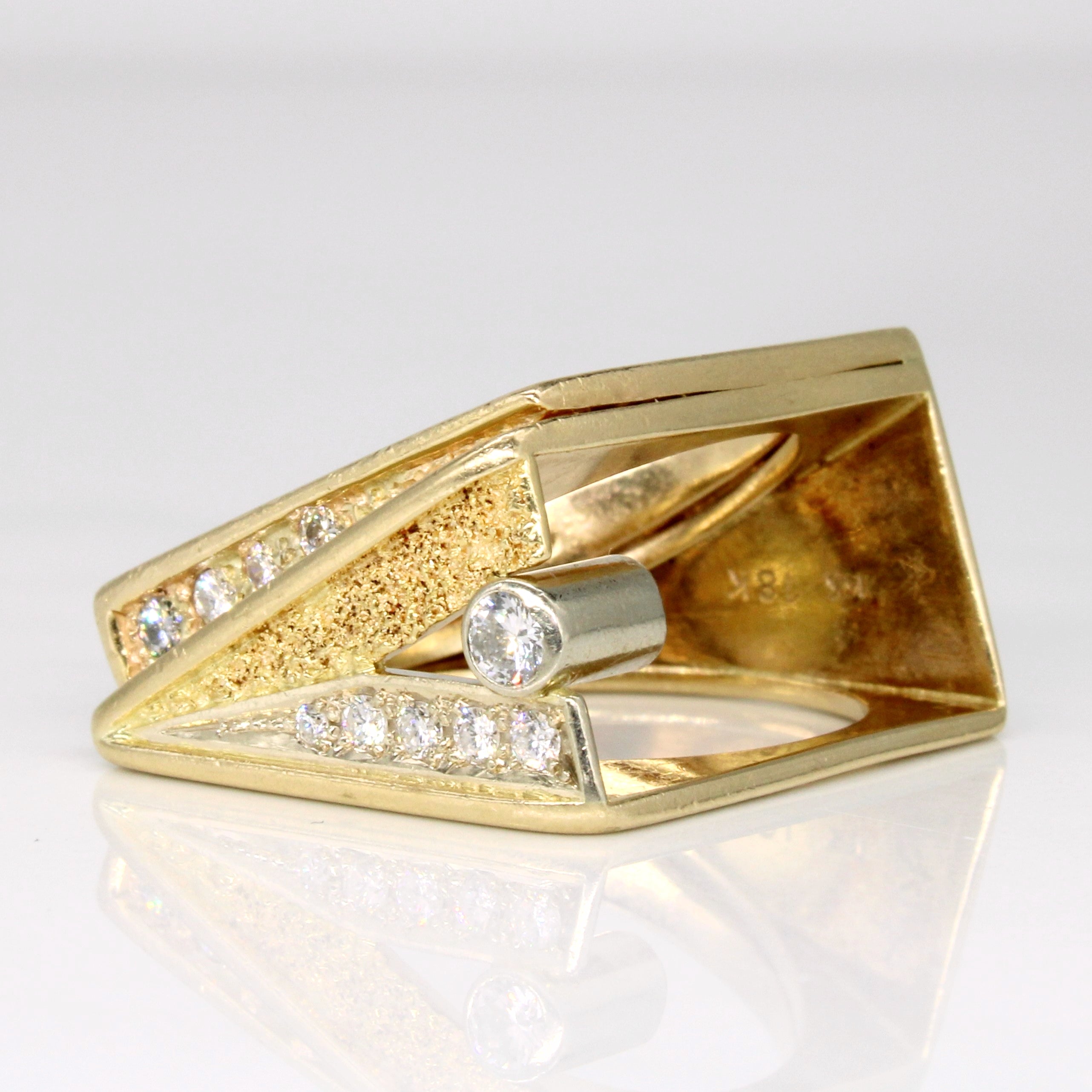 Abstract Diamond Ring | 0.25ctw | SZ 6.75 |