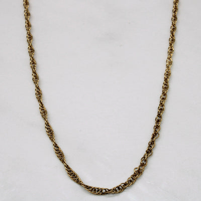 10k Yellow Gold Singapore Chain | 24