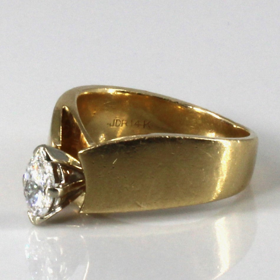 Chevron Marquise Diamond Ring | 0.39ct | SZ 5 |