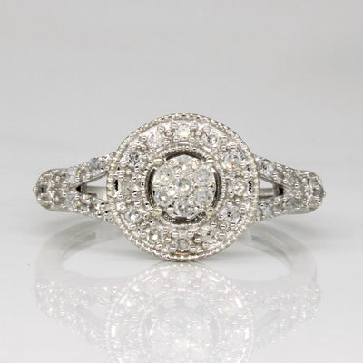 Diamond Cocktail Ring | 0.20ctw | SZ 6.75 |