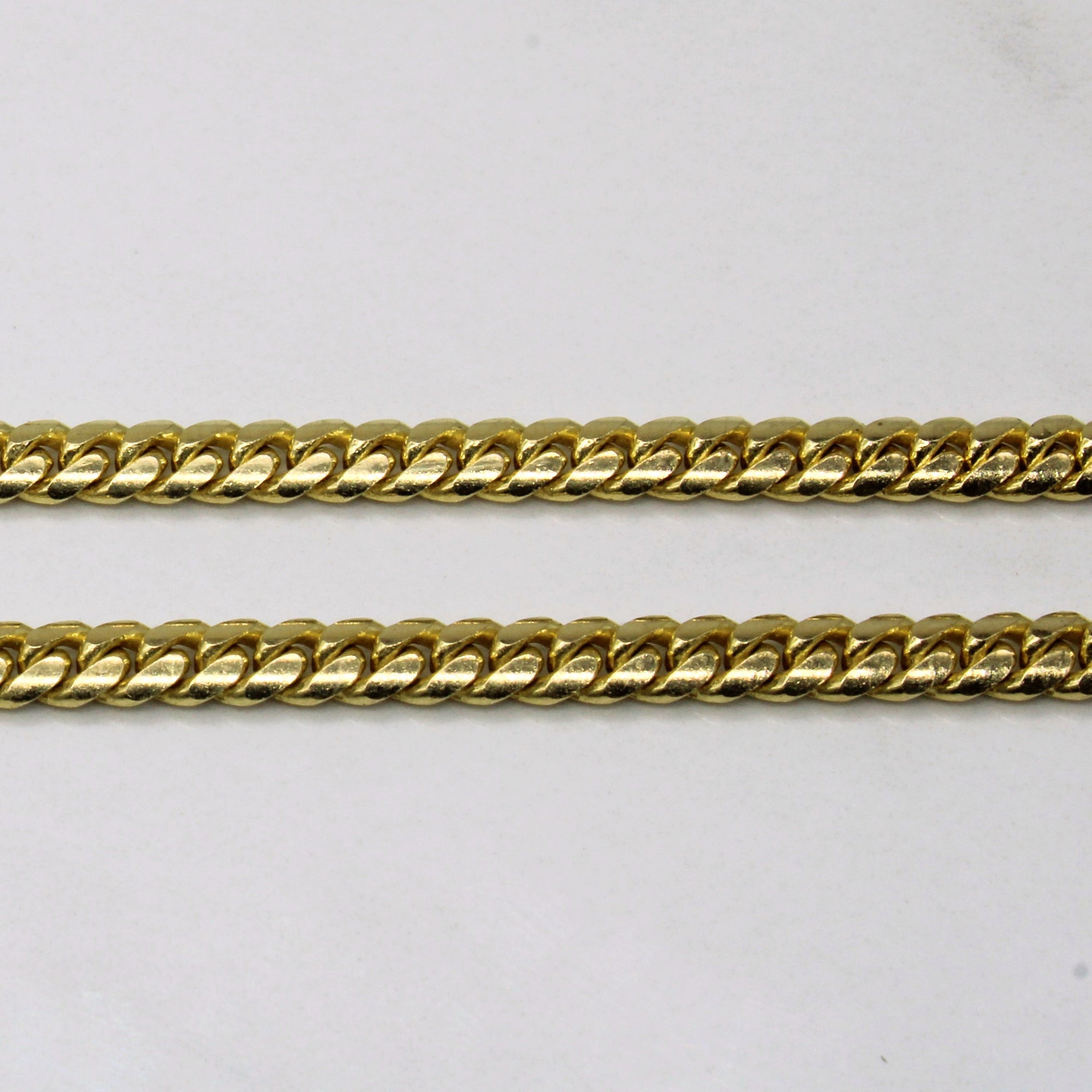 18k Yellow Gold Cuban Link Chain | 24