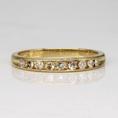 Channel Set Diamond Ring | 0.18ctw | SZ 4 |