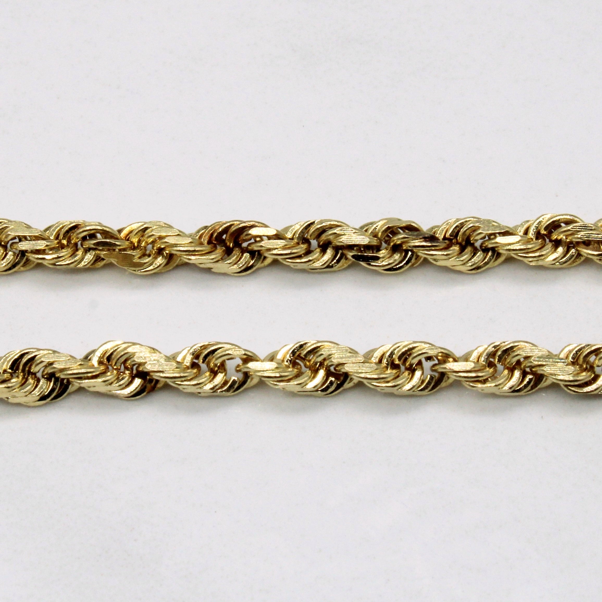 10k Yellow Gold Rope Chain | 24" |