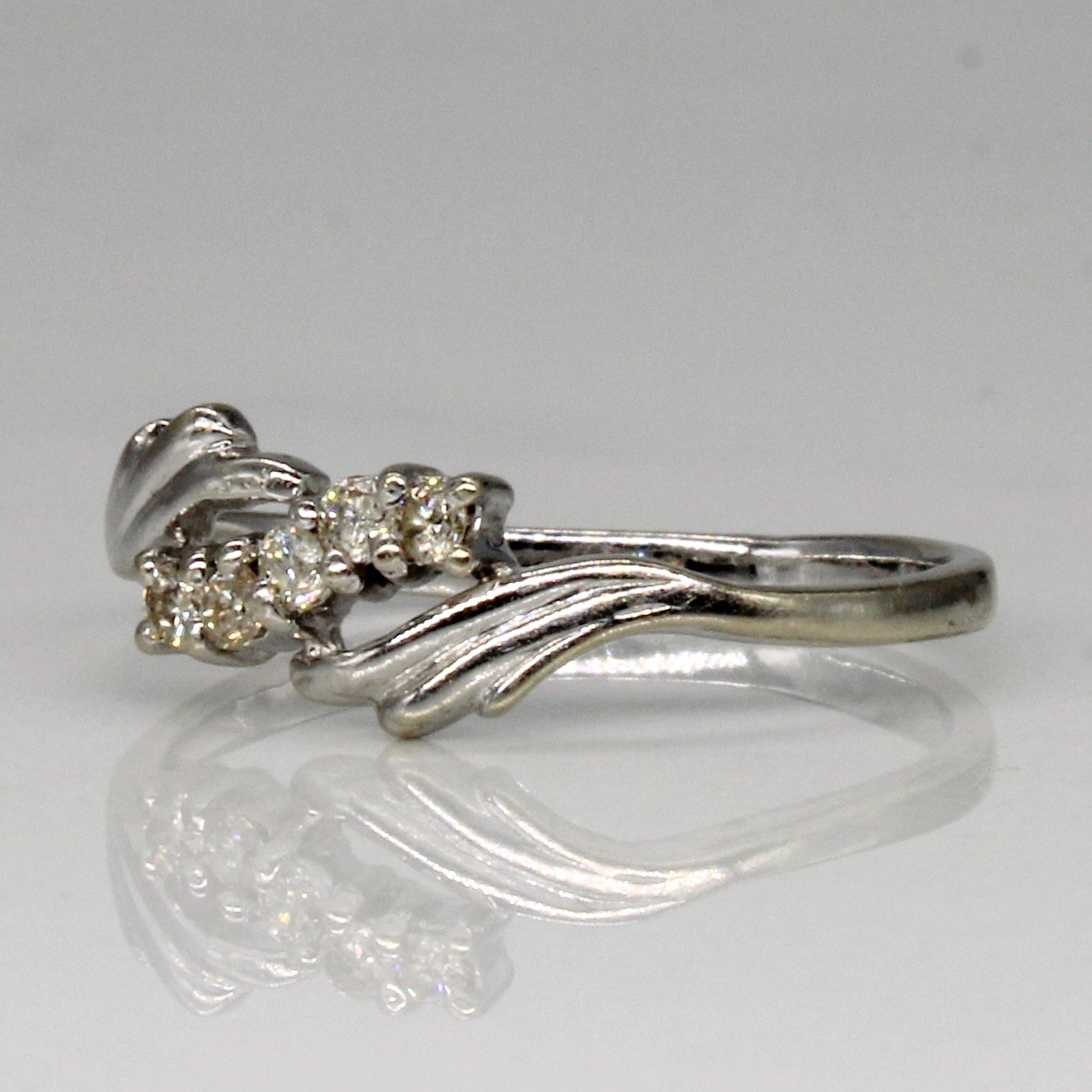 Diamond Waterfall Ring | 0.10ctw | SZ 5.75 |