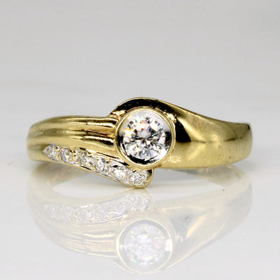 Diamond Bypass Ring | 0.22ctw | SZ 7 |