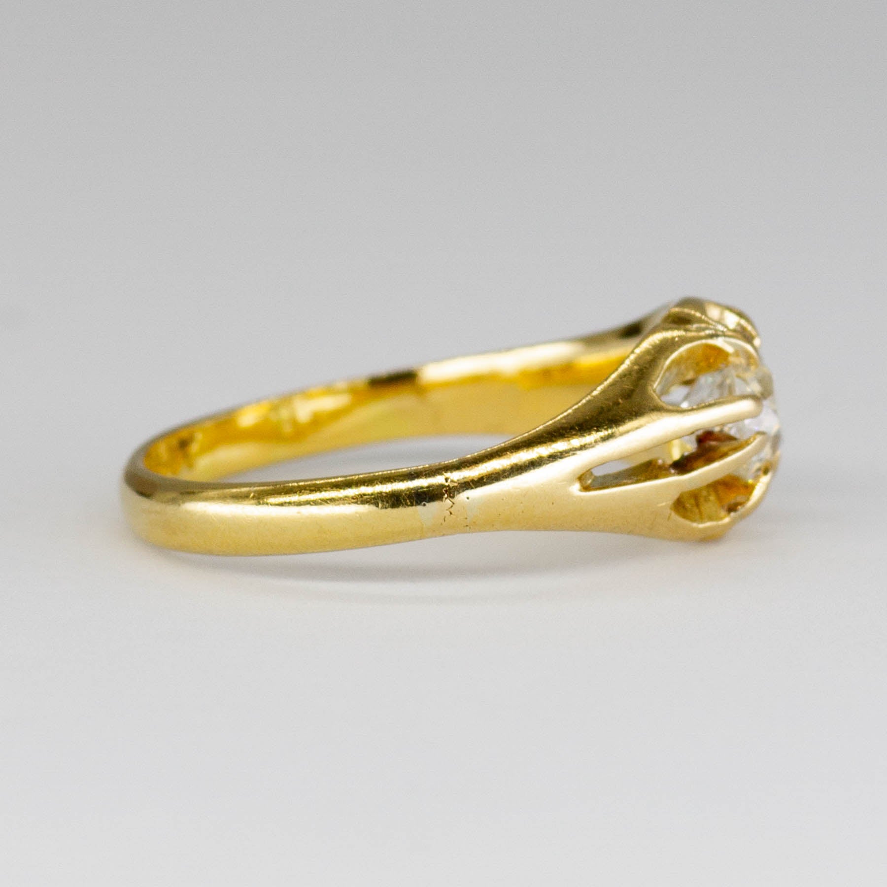Old Mine Cut Diamond Ring | 0.37ct | SZ 4.75 |