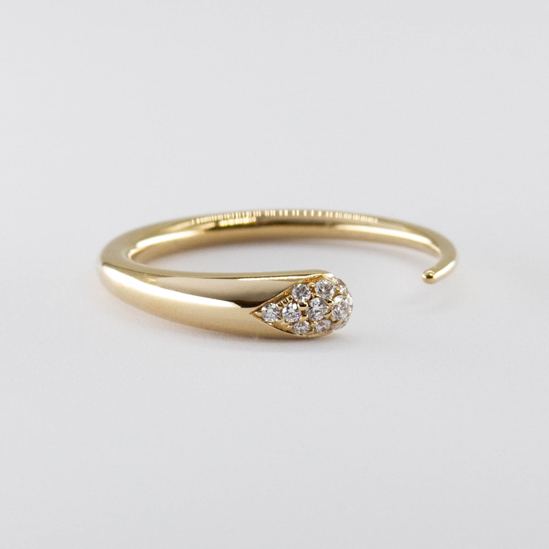 Rachel Weld 18k Yellow Gold Claw Ringlet | 0.13 ctw, Options Available