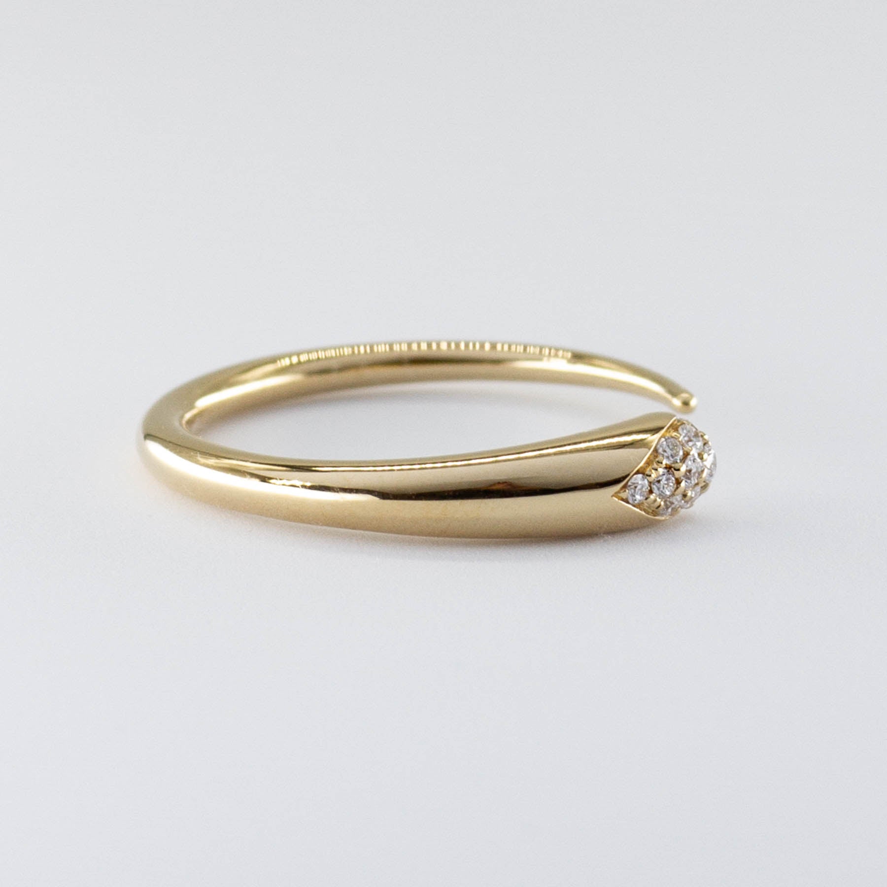 Rachel Weld 18k Yellow Gold Claw Ringlet | 0.13 ctw, Options Available