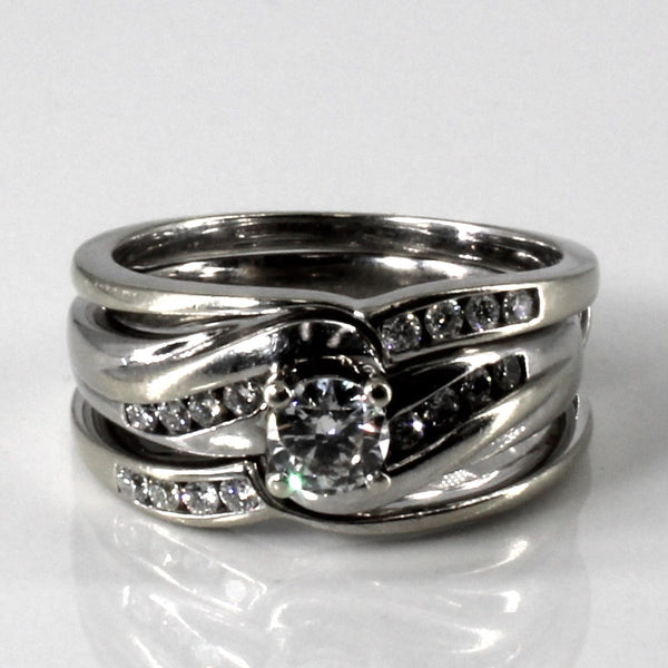 Channel Set Diamond Soldered Fitting Ring | 0.62ctw | SZ 7 |