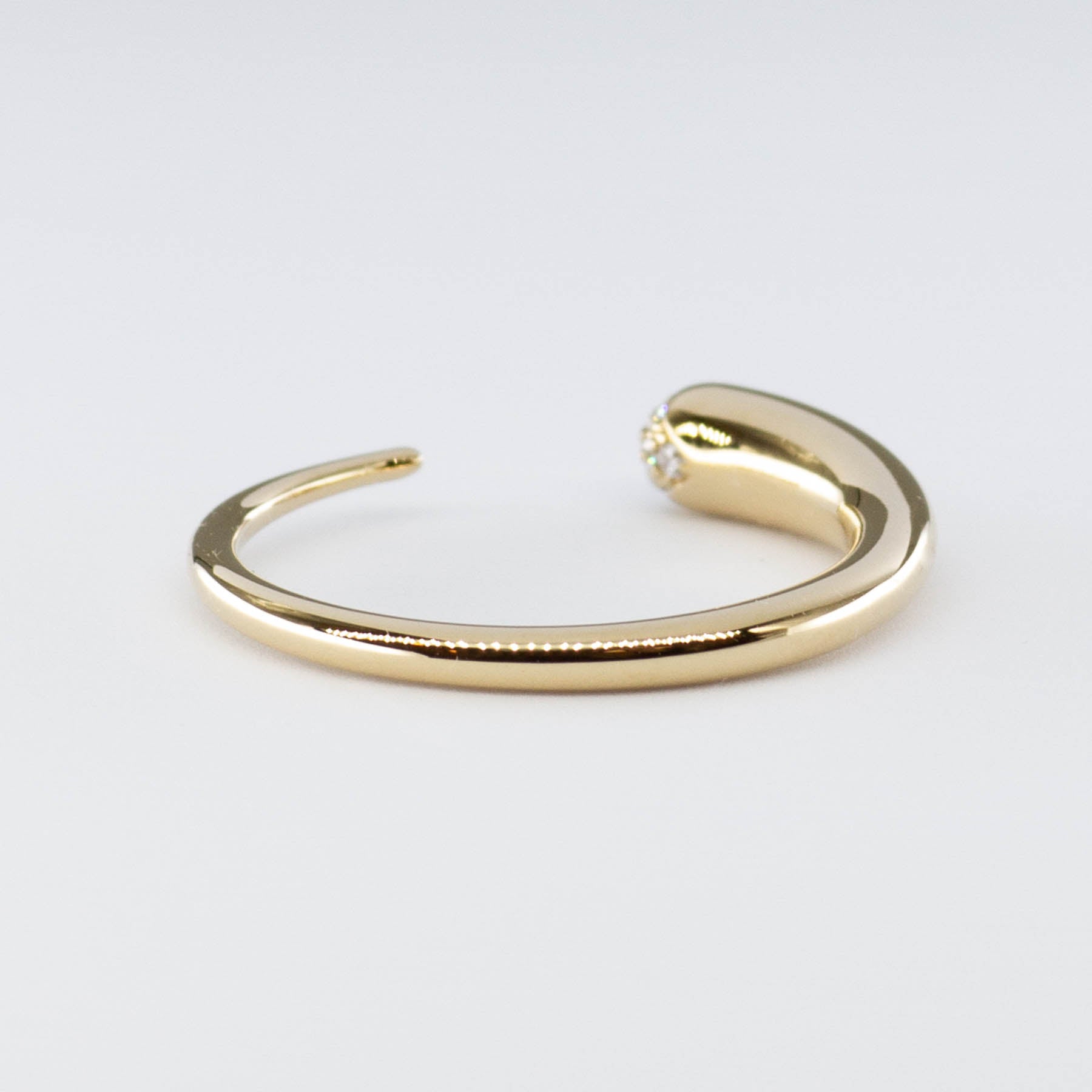 Rachel Weld 18k Yellow Gold Claw Ringlet | 0.13 ctw, Options Available