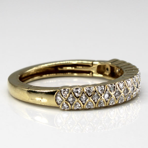 Cluster Diamond Gold Ring | 0.23ctw | SZ 8.75 |