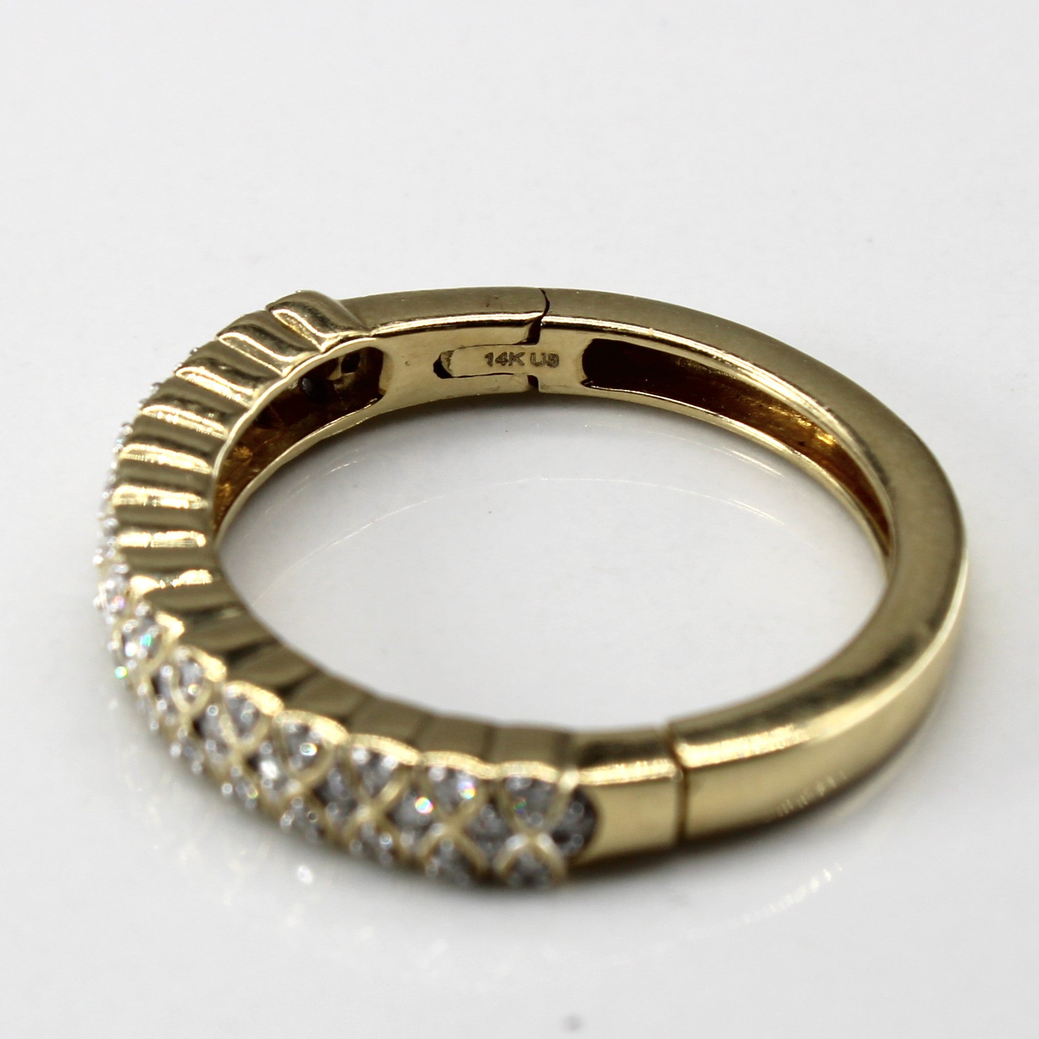 Cluster Diamond Gold Ring | 0.23ctw | SZ 8.75 |