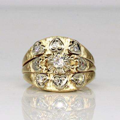 Diamond Grid Ring | 0.24ctw | SZ 6.5 |
