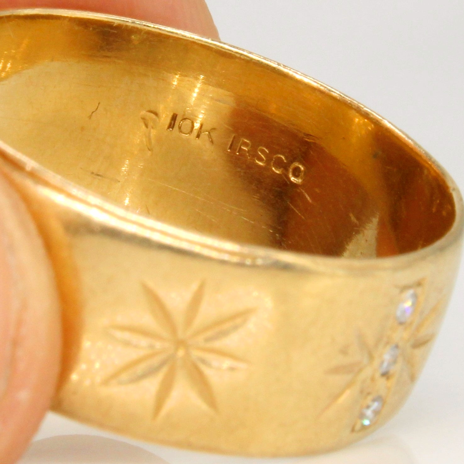 Bague large Diamond Star | 0,03 ct | Taille 11,5 |