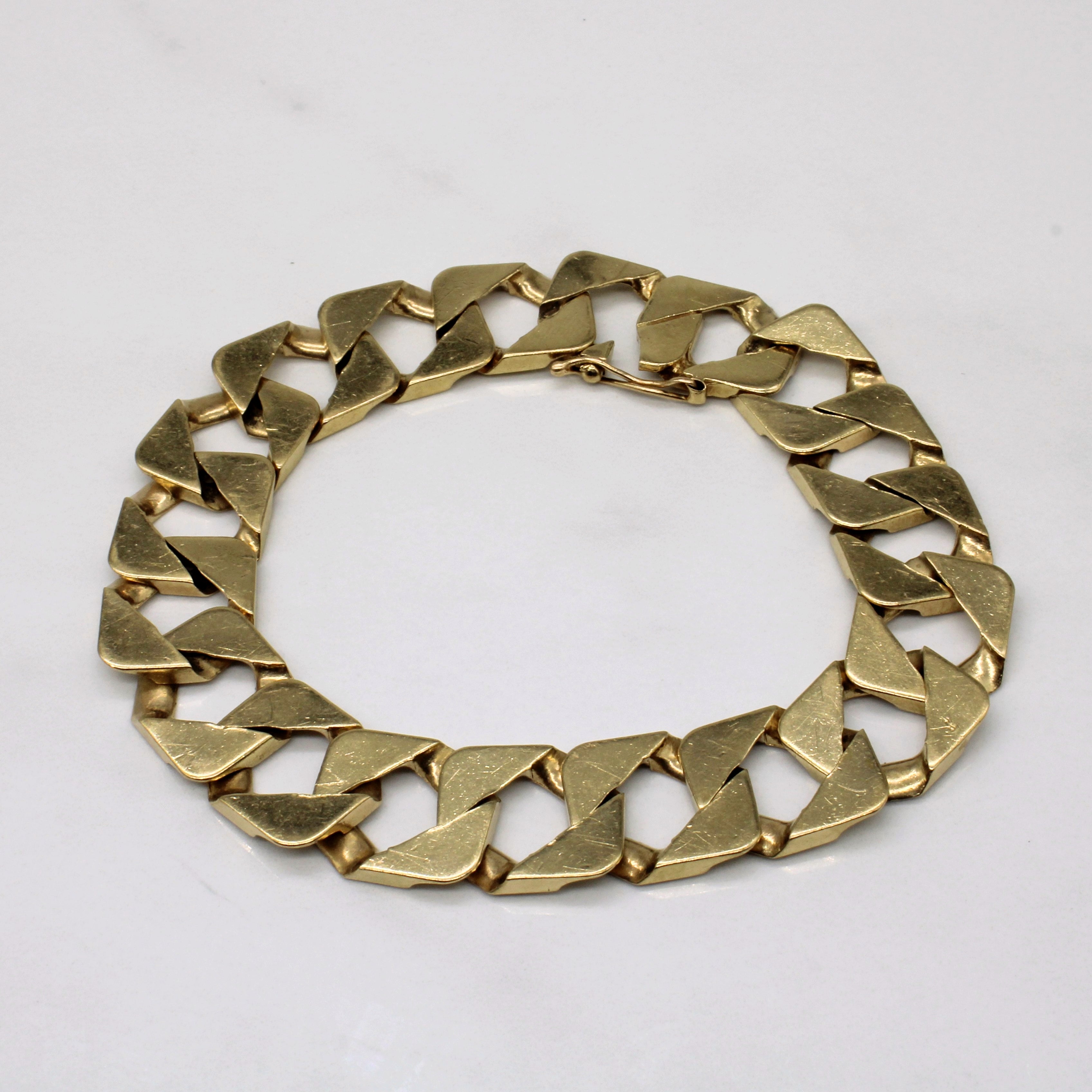 10k Yellow Gold Curb Link Bracelet | 8.5" |