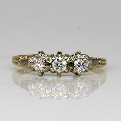 Birks' Three Stone Diamond Ring | 0.30ctw | SZ 8 |