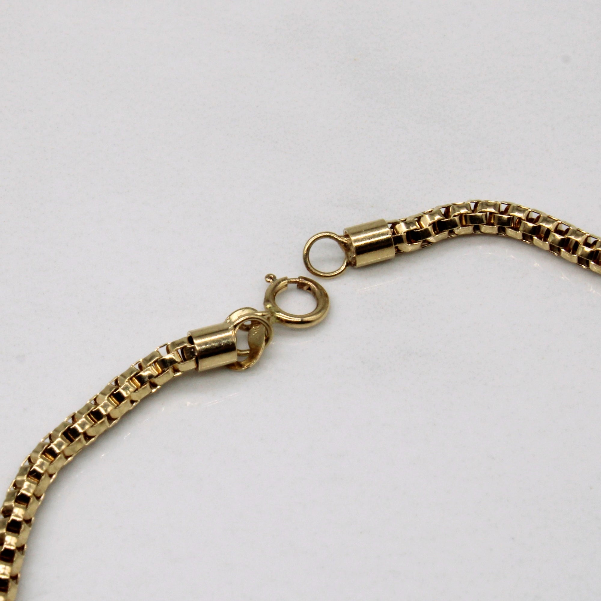 10k Yellow Gold Birdcage Link Bracelet | 9