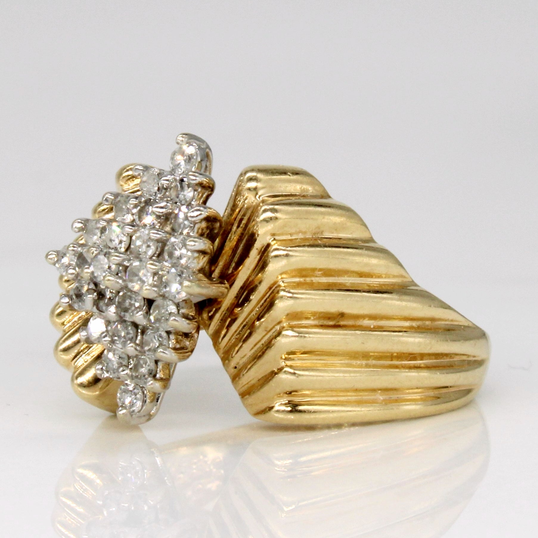 Diamond Cluster Cocktail Ring | 0.30ctw | SZ 4.75 |