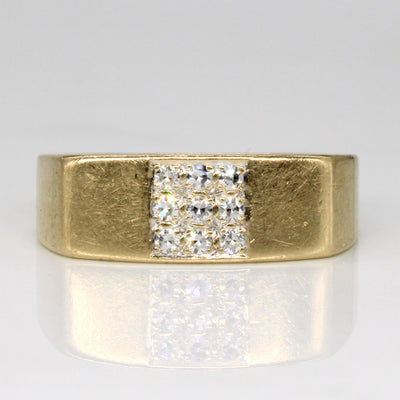 Diamond Grid Ring | 0.18ctw | SZ 9.75 |