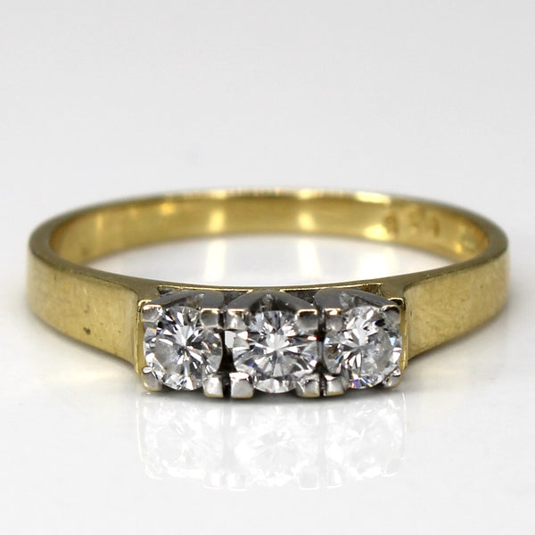 Three Stone Diamond Ring | 0.36ctw | SZ 7 |