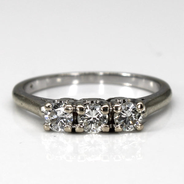 Three Stone Diamond Ring | 0.47ctw | SZ 6.75 |