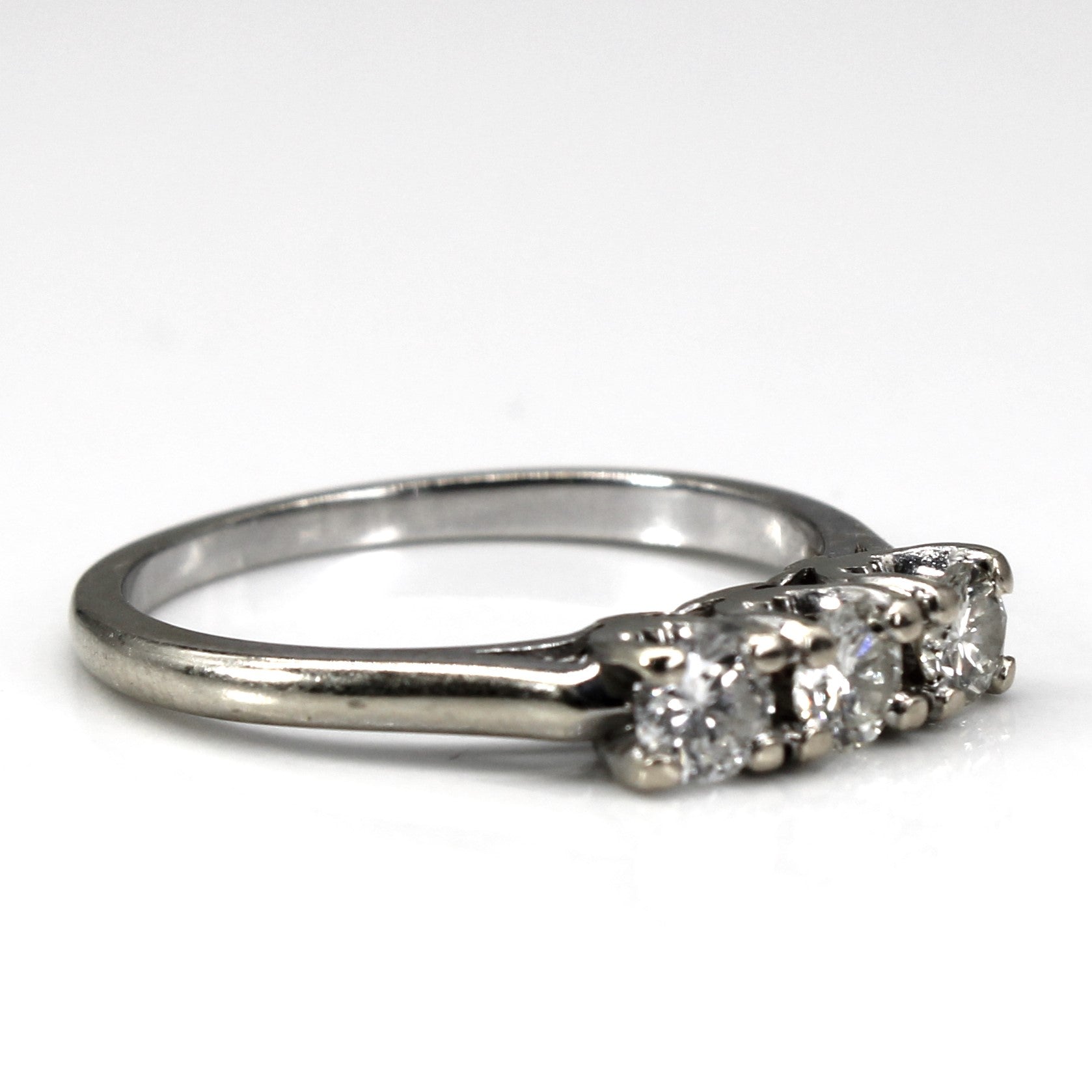 Three Stone Diamond Ring | 0.47ctw | SZ 6.75 |