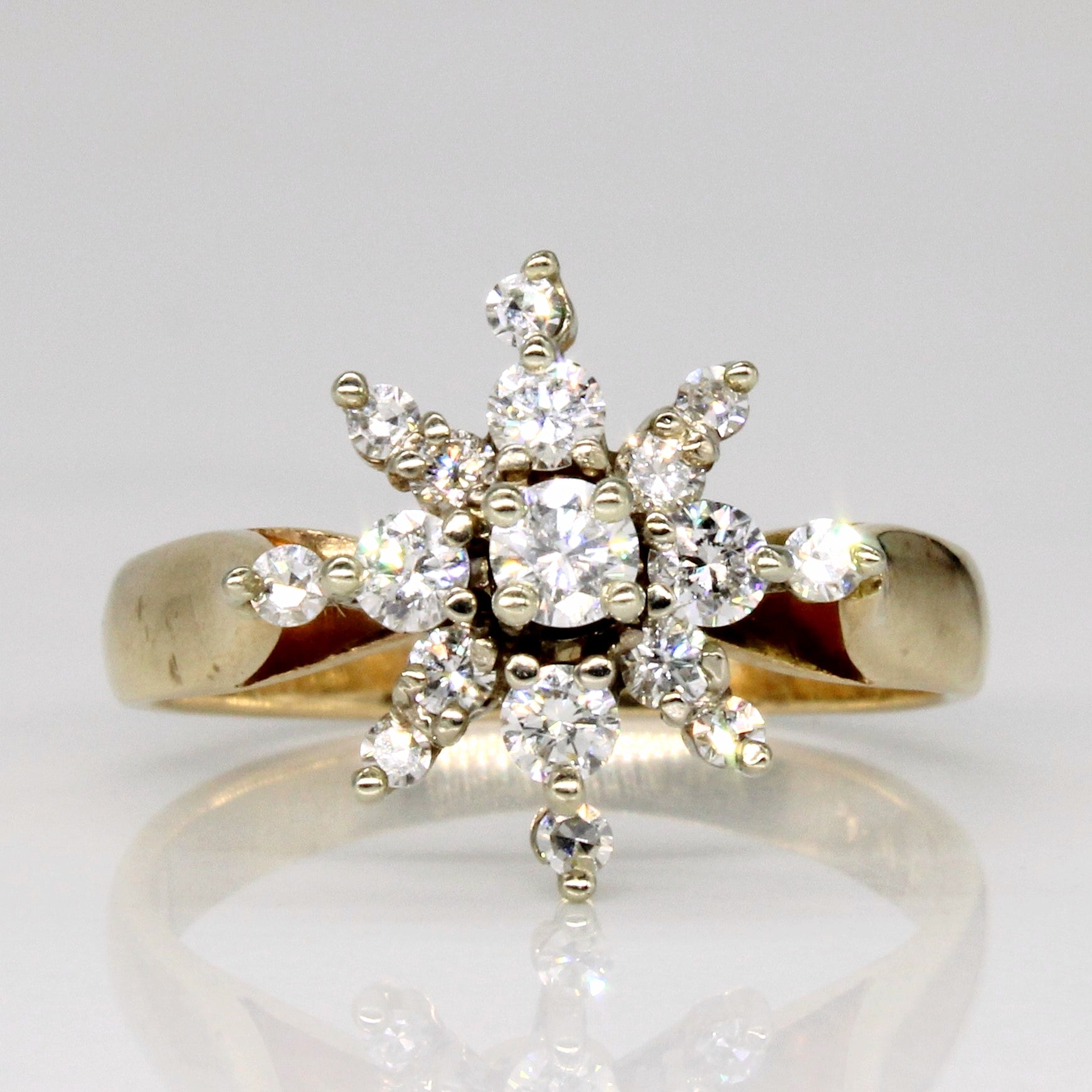 Diamond Cocktail Ring | 0.58ctw | SZ 7.25 |