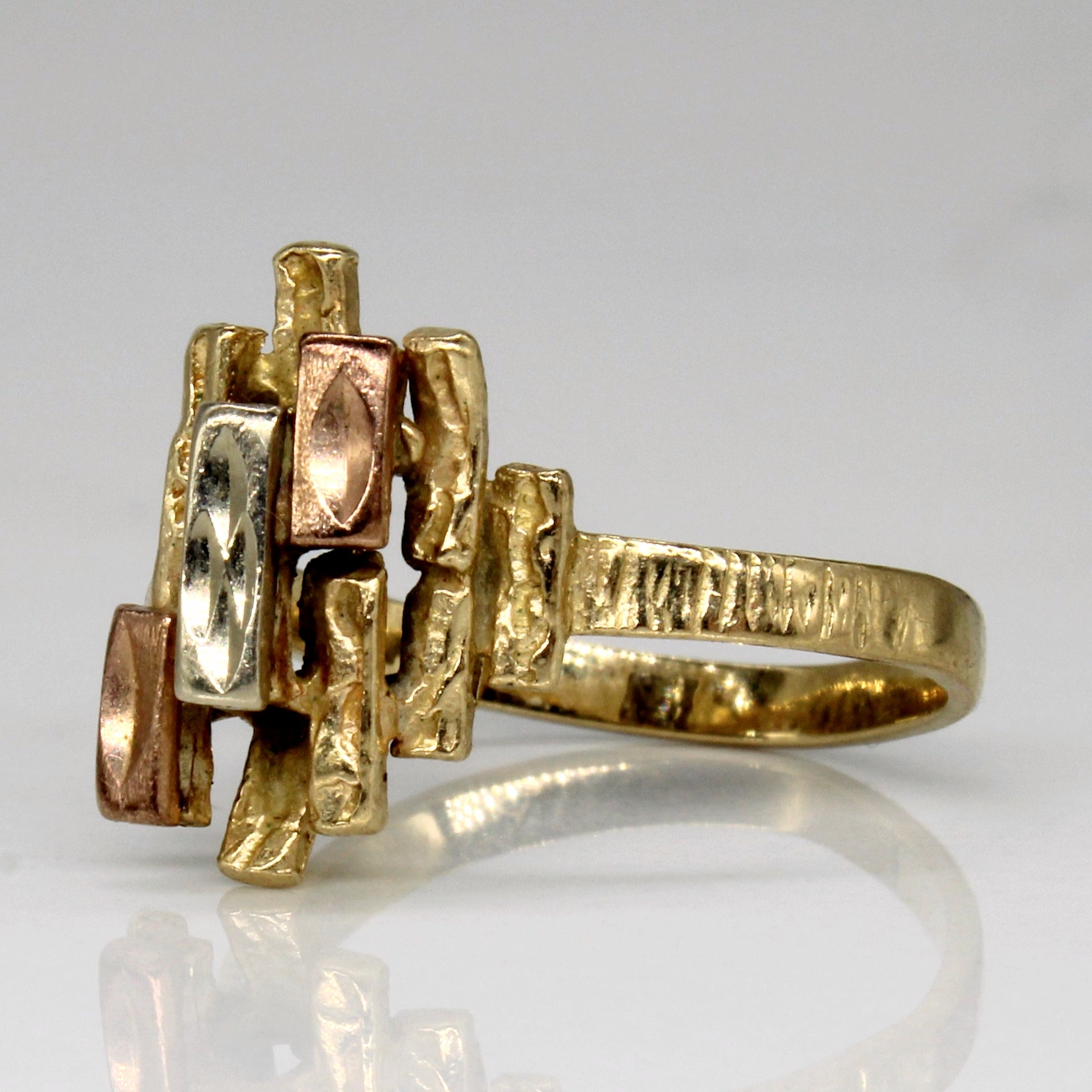 10k Tri Tone Gold Ring | SZ 5.75 |