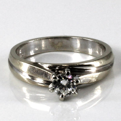Six Prong Solitaire Diamond Ring | 0.22ct | SZ 4.5 |