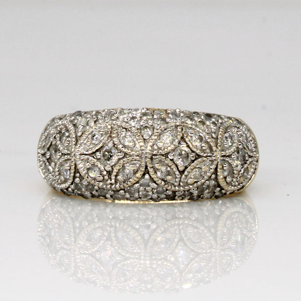 Ornate Diamond Ring | 0.87ctw | SZ 8.5 |