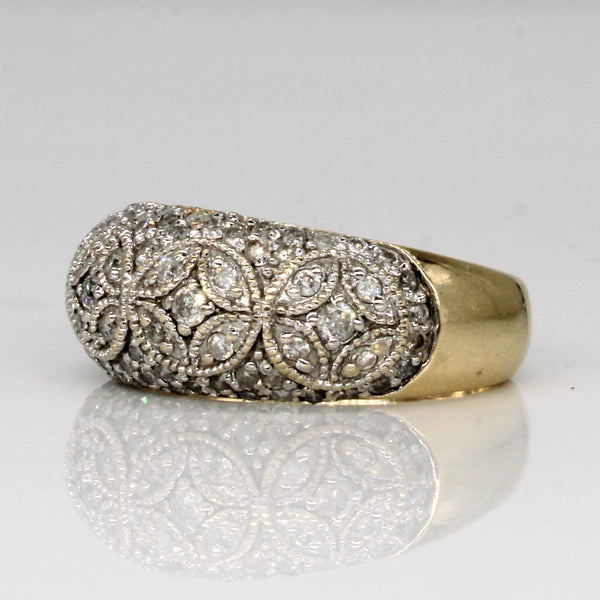 Ornate Diamond Ring | 0.87ctw | SZ 8.5 |