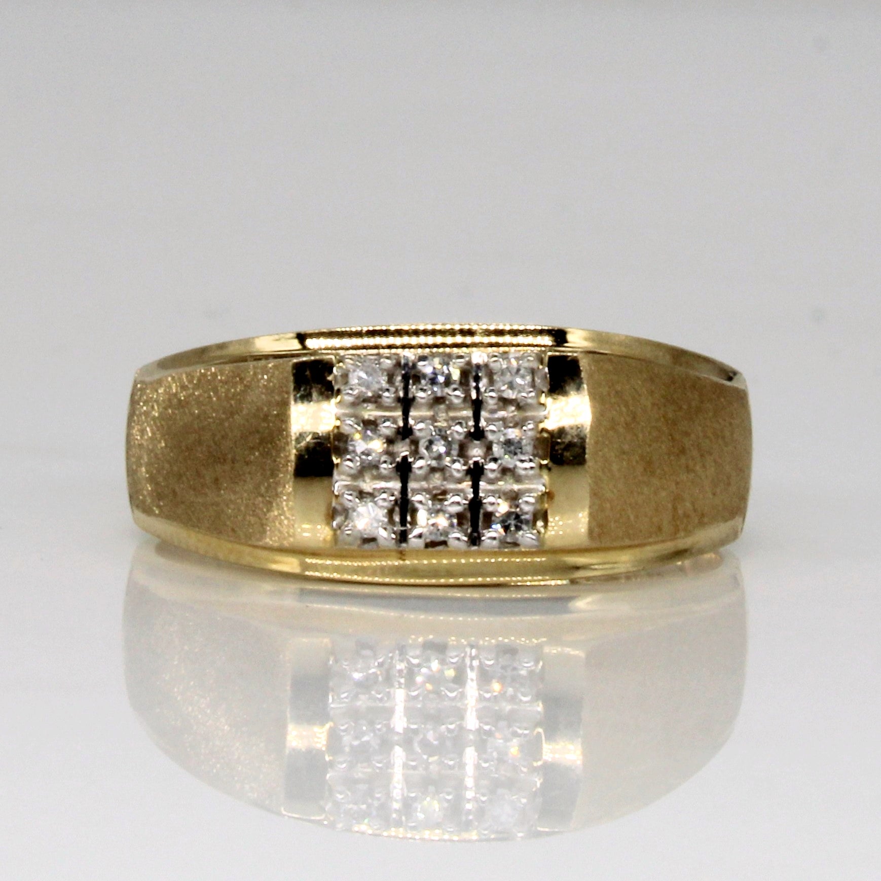 Diamond Grid Ring | 0.06ctw | SZ 10 |