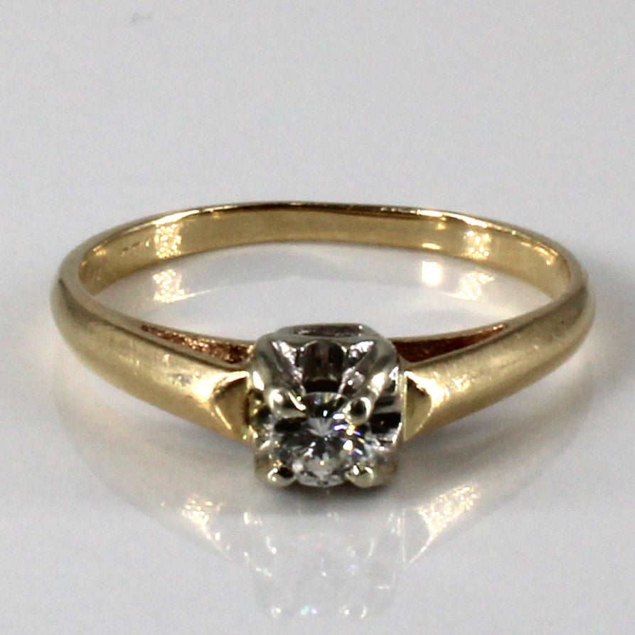 Claw Set Solitaire Diamond Ring | 0.11ct | SZ 4.75 |