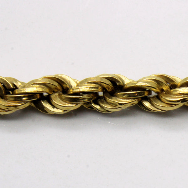 18k Yellow Gold Rope Chain | 28