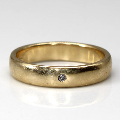 Diamond Gold Band | 0.01ct | SZ 6 |