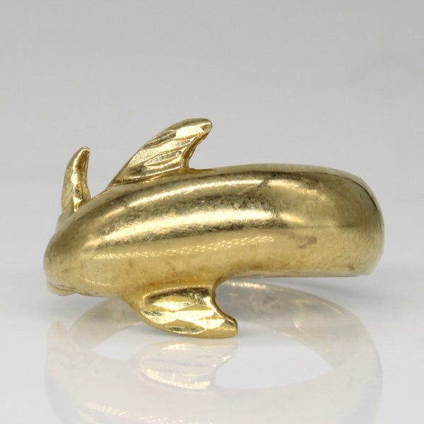 10k Yellow Gold Dolphin Ring | SZ 6 |