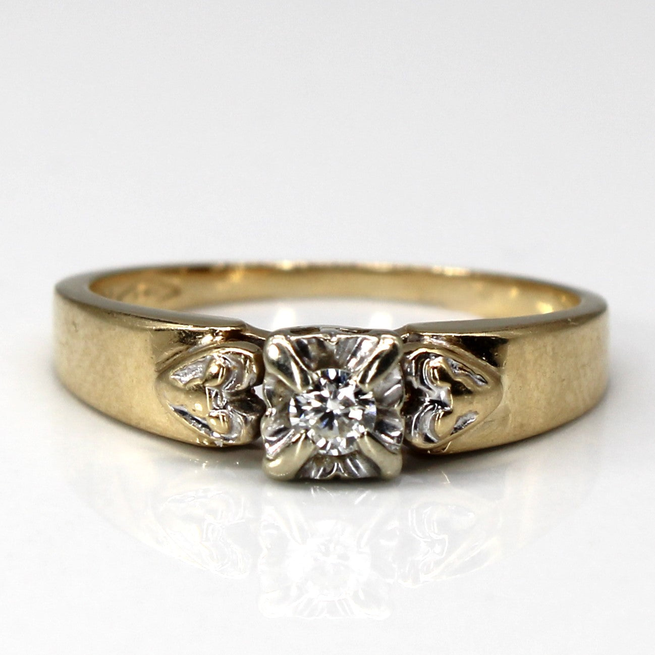 Solitaire Diamond Vintage Ring | 0.07ct | SZ 5.5 |