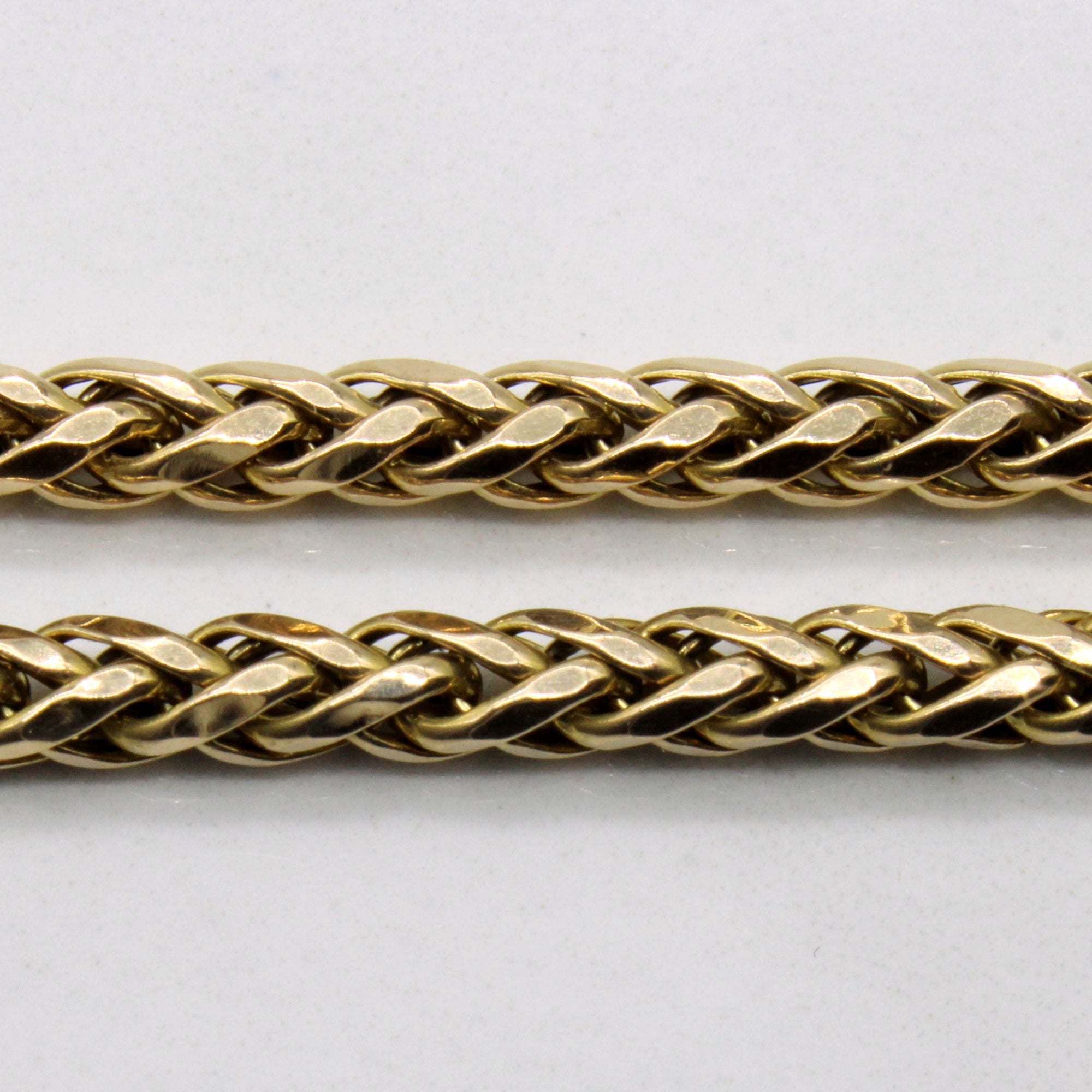 10k Yellow Gold Wheat Chain | 22