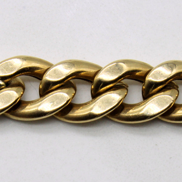 10k Yellow Gold Curb Link Chain | 18