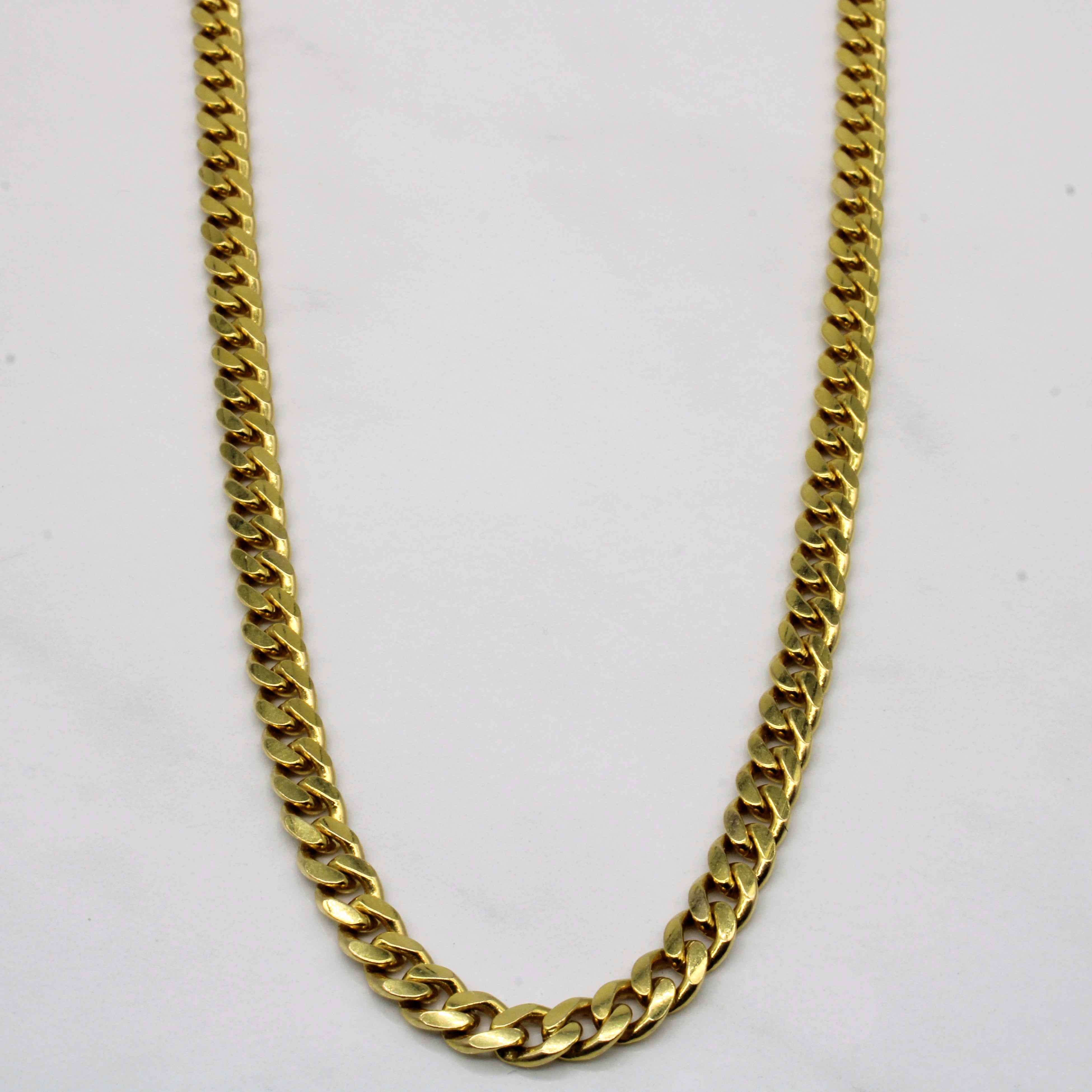 18k Yellow Gold Cuban Link Chain | 24" |