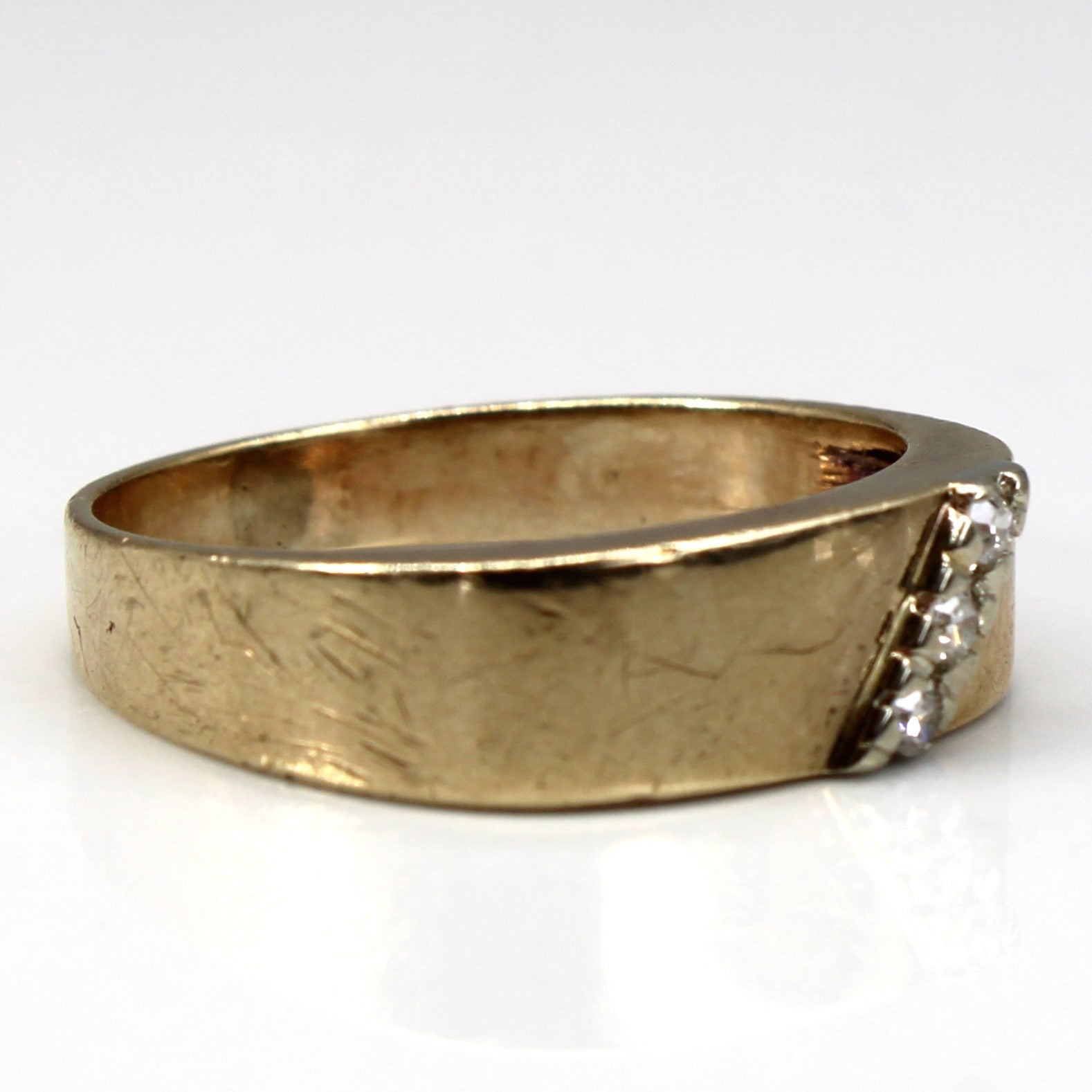 Three Stone Diamond Band | 0.09ctw | SZ 8.75 |