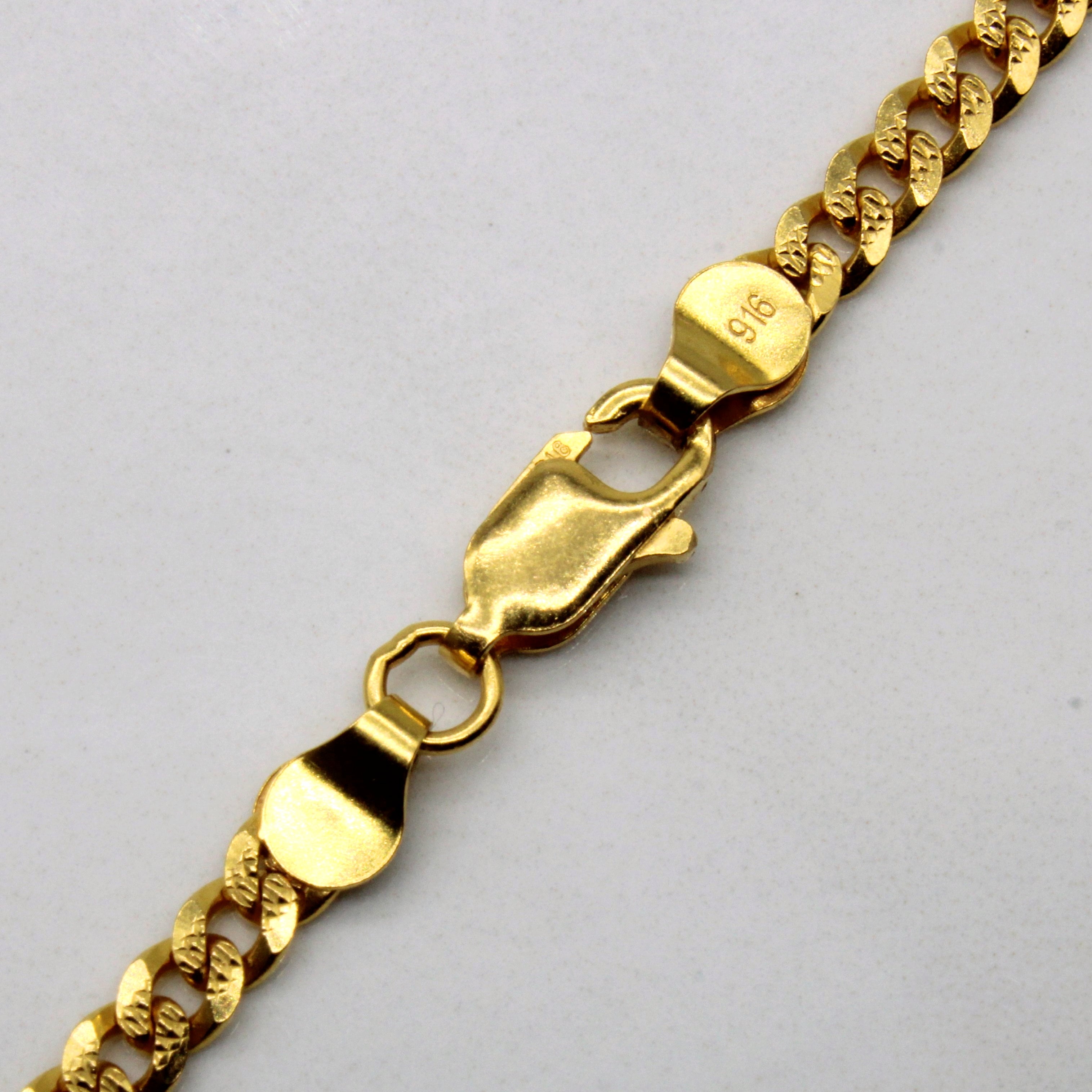 22k Yellow Gold Chain | 22" |
