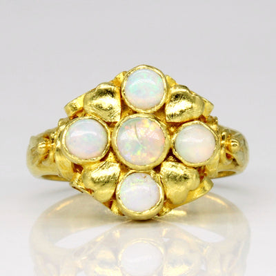 Opal Cocktail 22k Ring | 0.50ctw | SZ 7 |