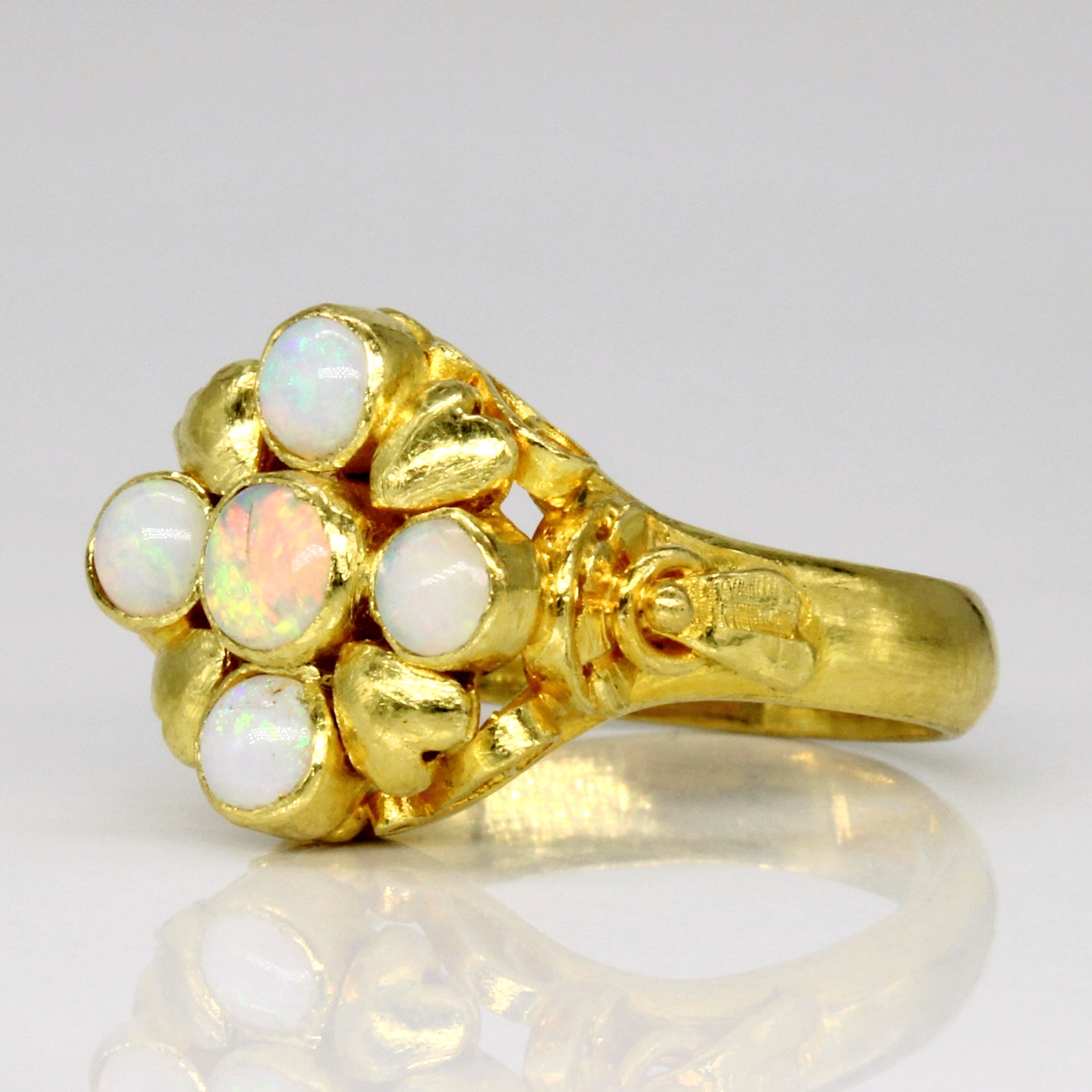 Opal Cocktail 22k Ring | 0.50ctw | SZ 7 |