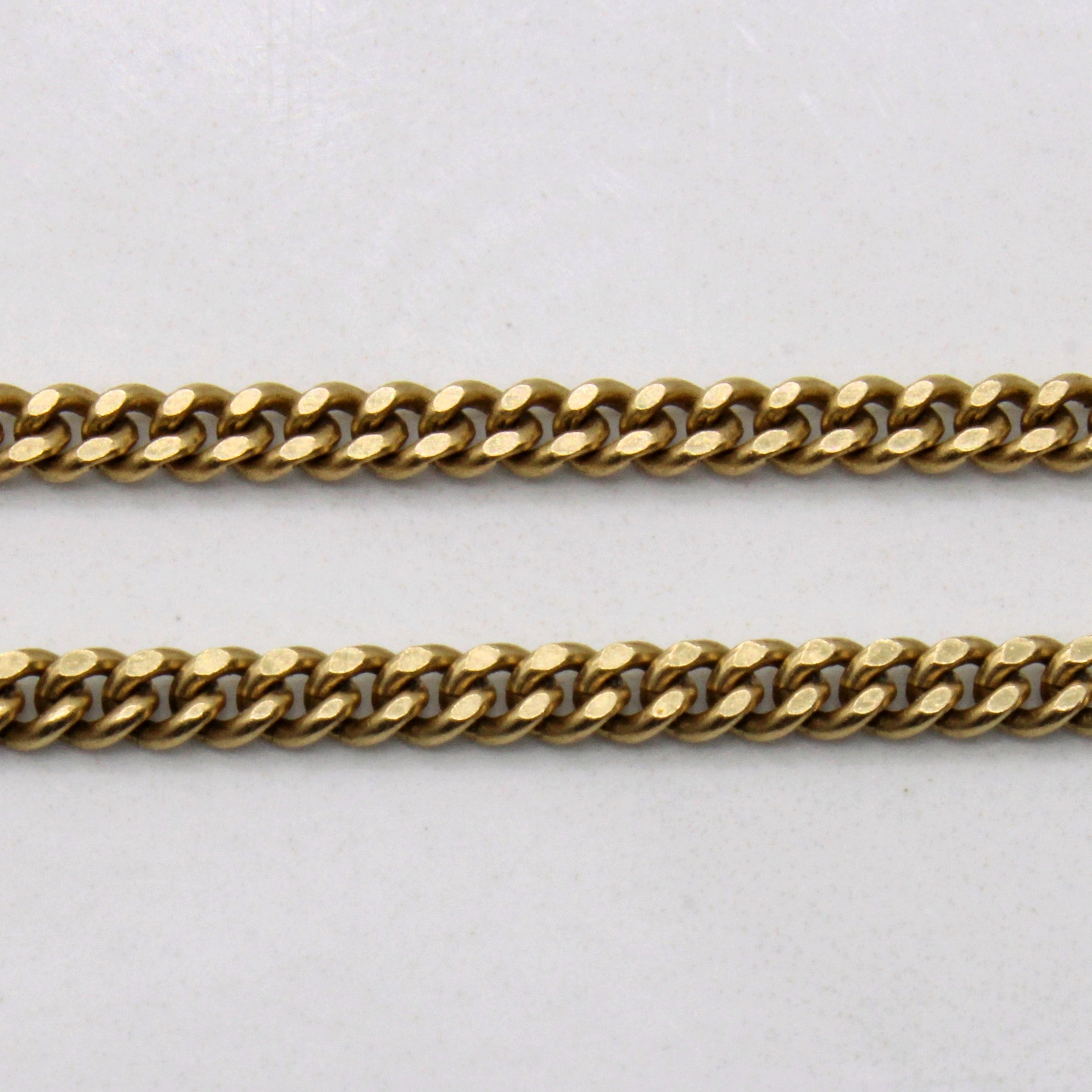 10k Yellow Gold Curb Link Chain | 20" |